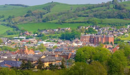 Georgian Terrace Town House In Mid Wales Villa Newtown  Dış mekan fotoğraf